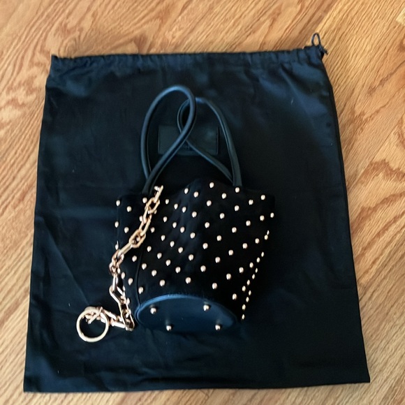 Alexander Wang Mini Roxy Studded Suede Bucket Bag - Picture 12 of 12